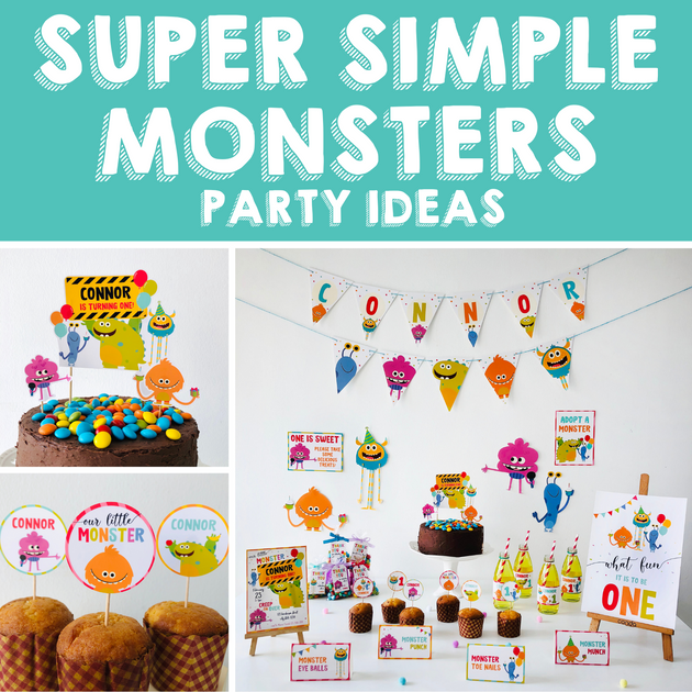 Monster Party, Monster Birthday, Monster Party Decorations, Monster Bash  Party, Monster Printable