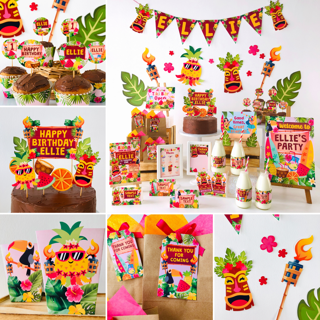 Luau Party Printables Collection