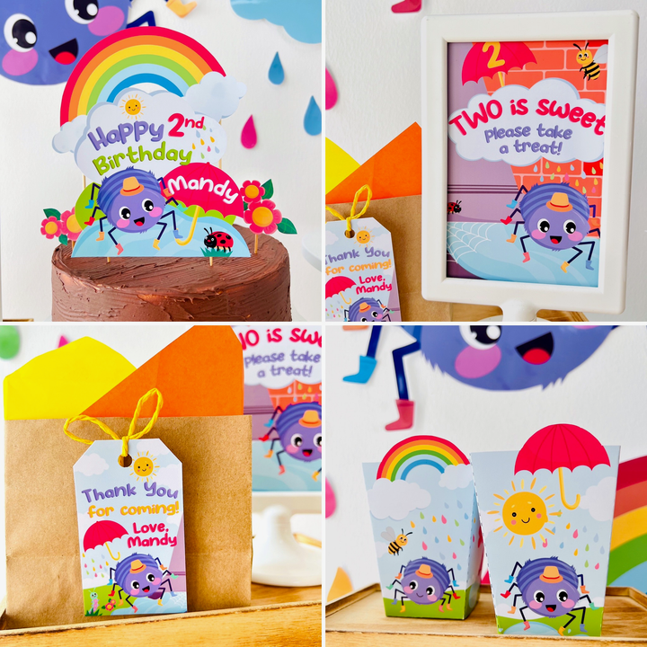 Incy Wincy Spider Party Decorations Kit