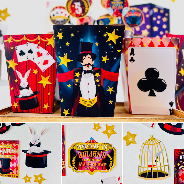 Magic Show Party Decorations Kit