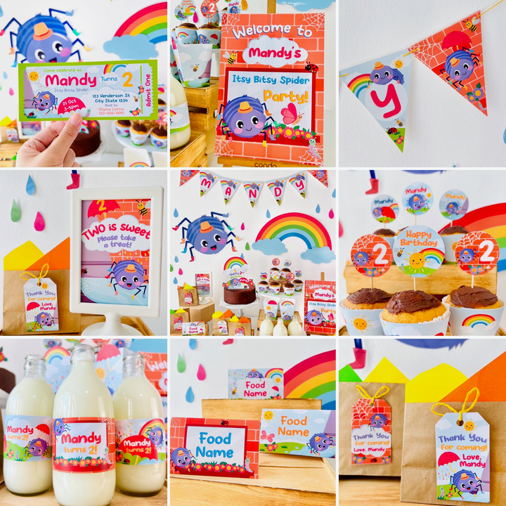 Incy Wincy Spider Party Decorations Kit