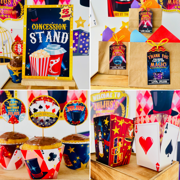 Magic Show Party Decorations Kit