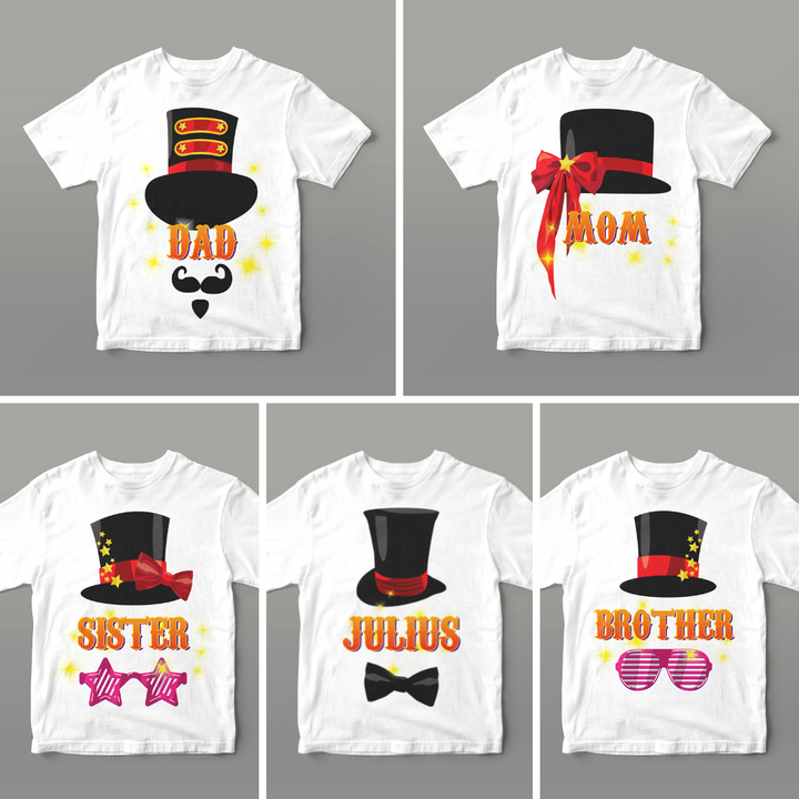 Magic Show Birthday Shirt Designs Family Bundle