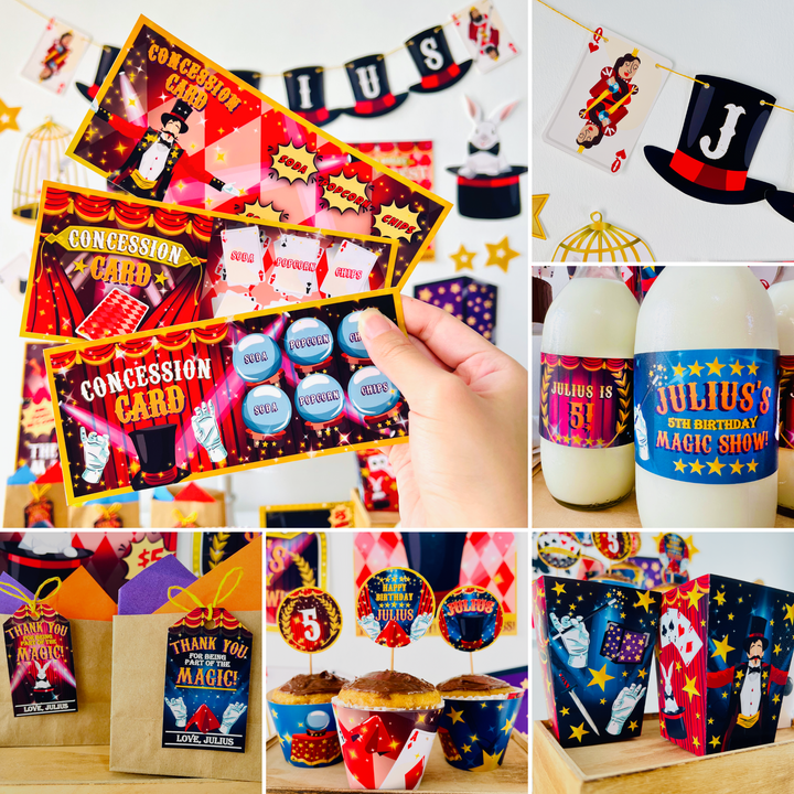 Magic Show Party Decorations Kit