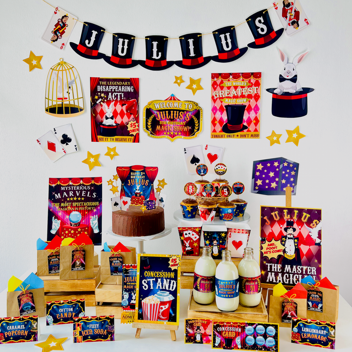 Magic Show Party Decorations Kit