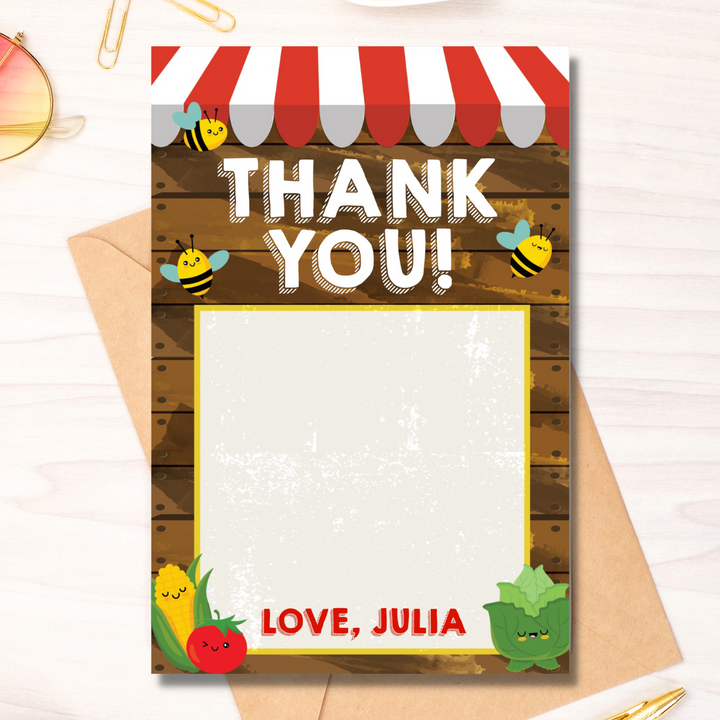 Farmers' Market Thank You Card