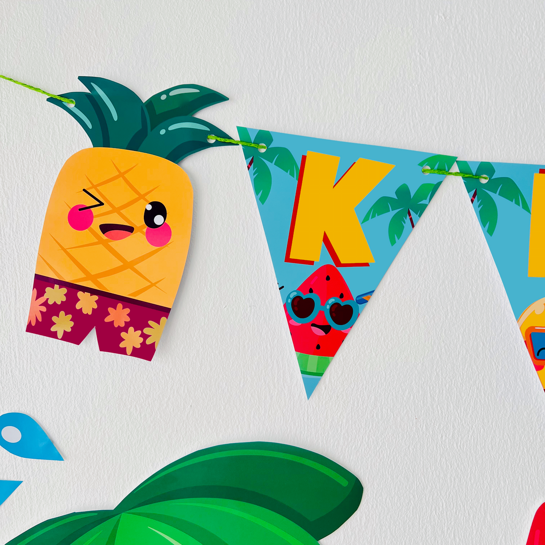 Water Park Birthday Banner