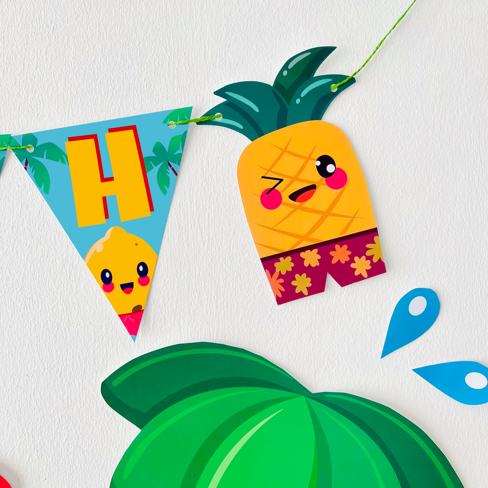 Water Park Birthday Banner