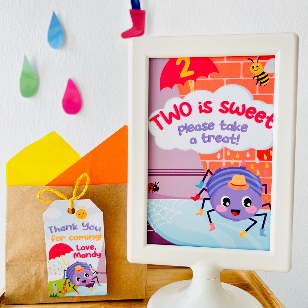 Incy Wincy Spider Treats Sign