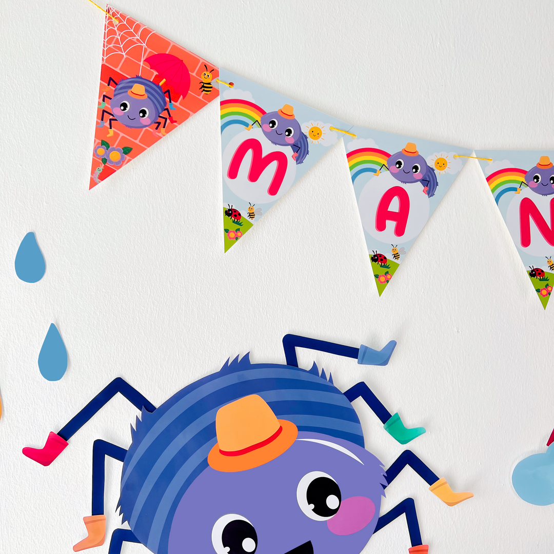 Incy Wincy Spider Birthday Banner