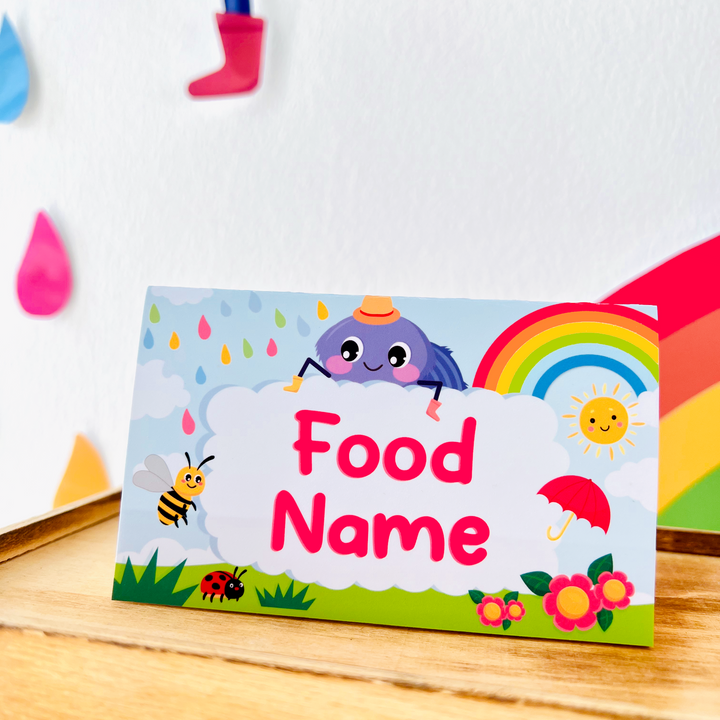 Incy Wincy Spider Food Labels