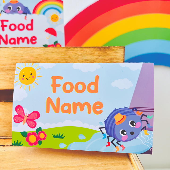 Incy Wincy Spider Food Labels