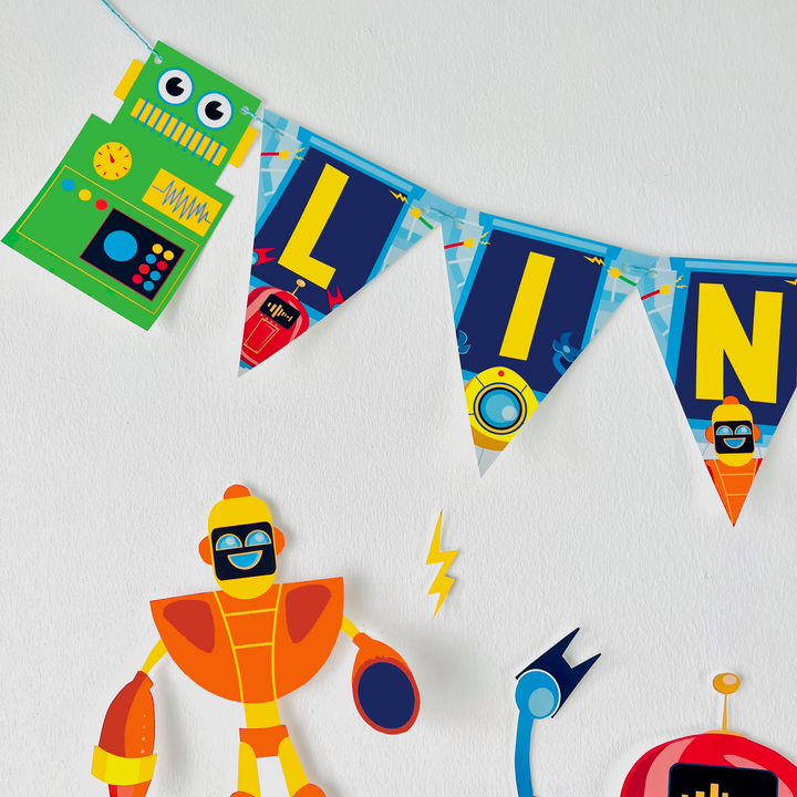 Robots Party Decorations Kit