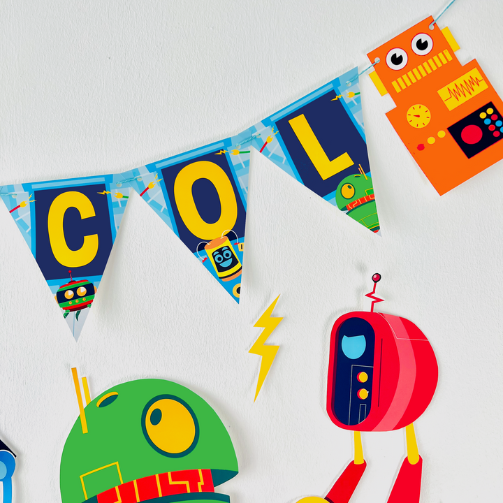 Robots Party Decorations Kit