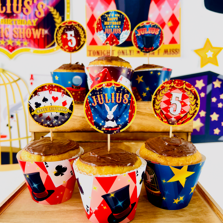 Magic Show Cupcake Toppers