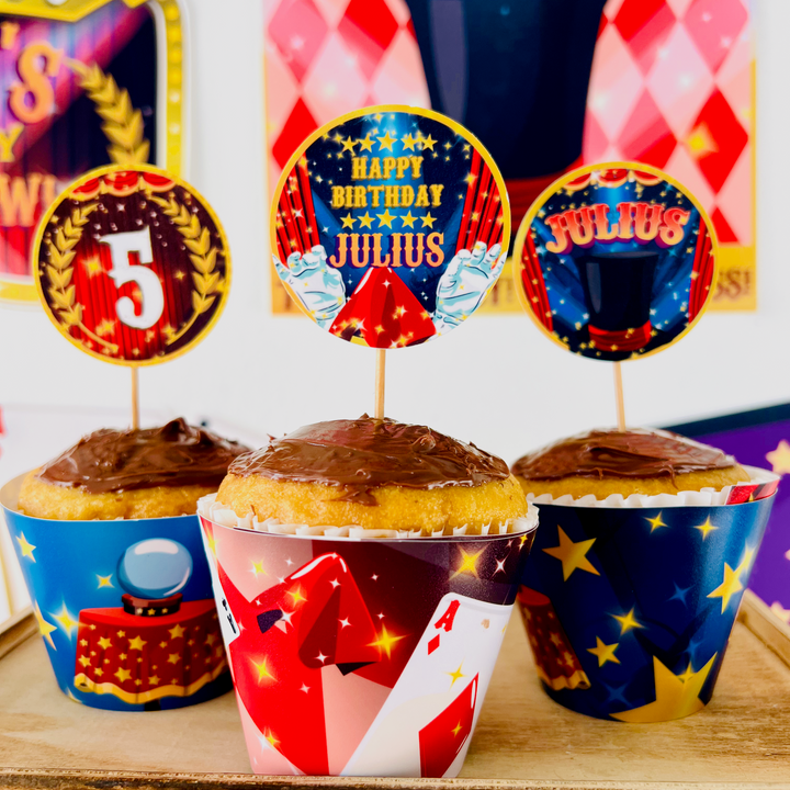 Magic Show Cupcake Toppers