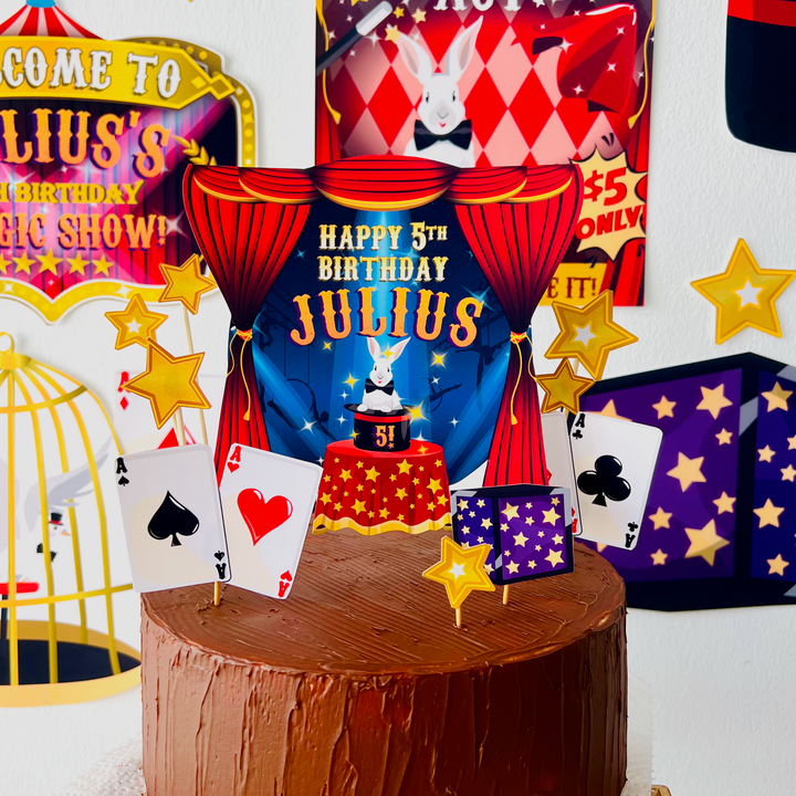 Magic Show Cake Topper