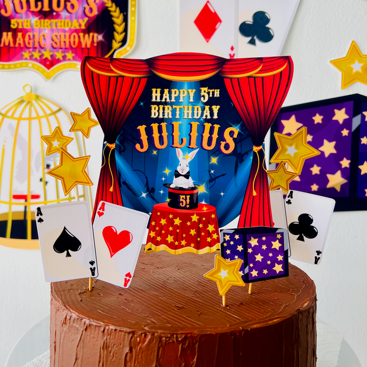 Magic Show Cake Topper