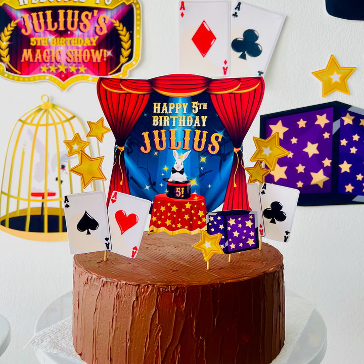 Magic Show Cake Topper