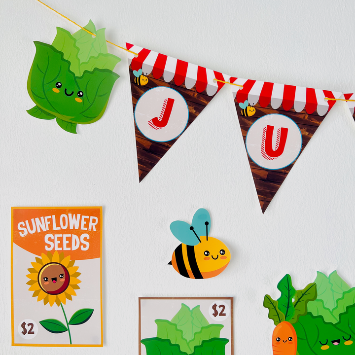 Farmers' Market Birthday Banner