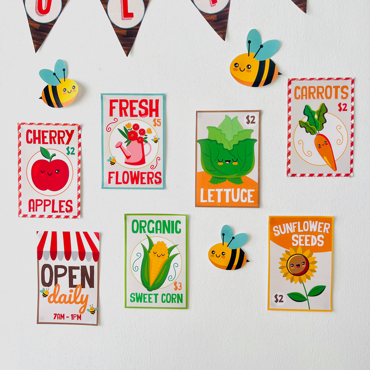 Farmers' Market Party Signs Bundle