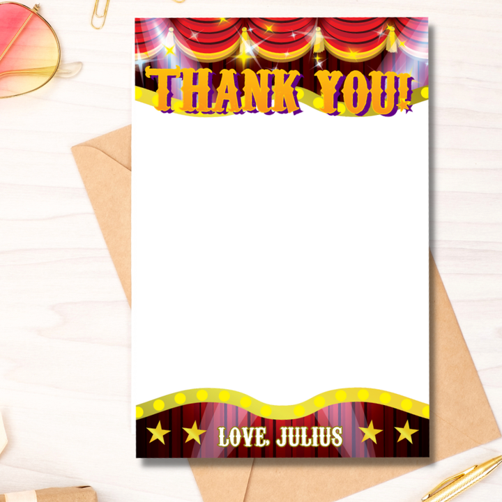 Magic Show Thank You Card