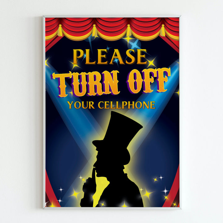 Magic Show Turn off Phone Sign