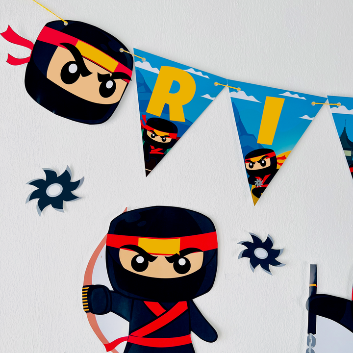 Ninja Birthday Banner