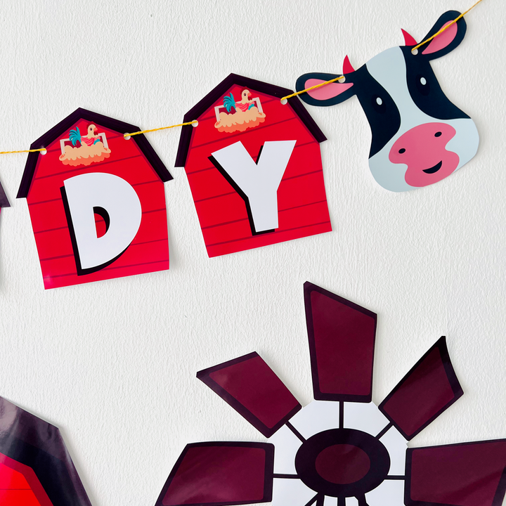 Animal Farm Birthday Banner