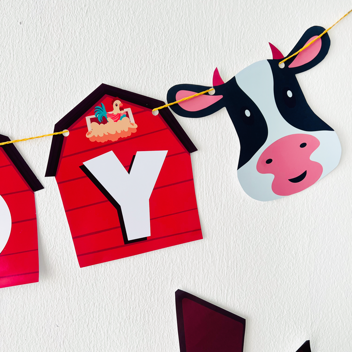Animal Farm Birthday Banner