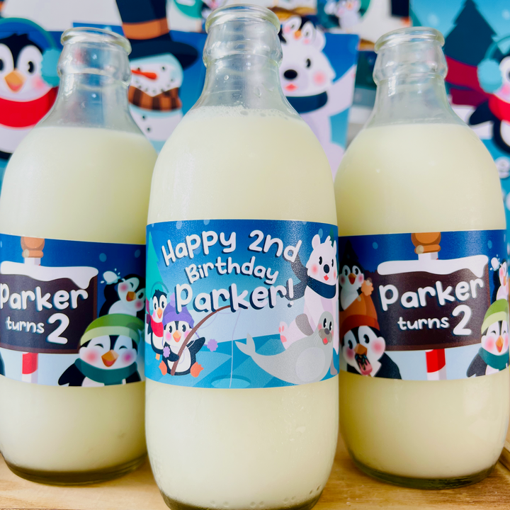 Penguin Wonderland Bottle Wrappers