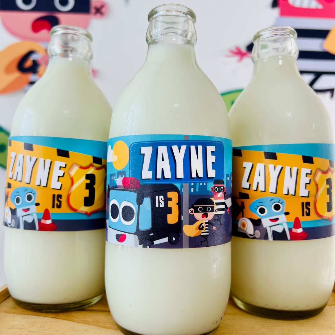 Police Patrol Bottle Wrappers