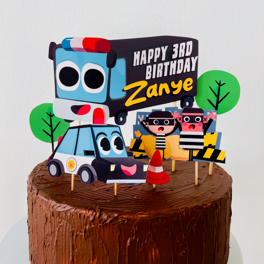 Police Patrol Cake Topper