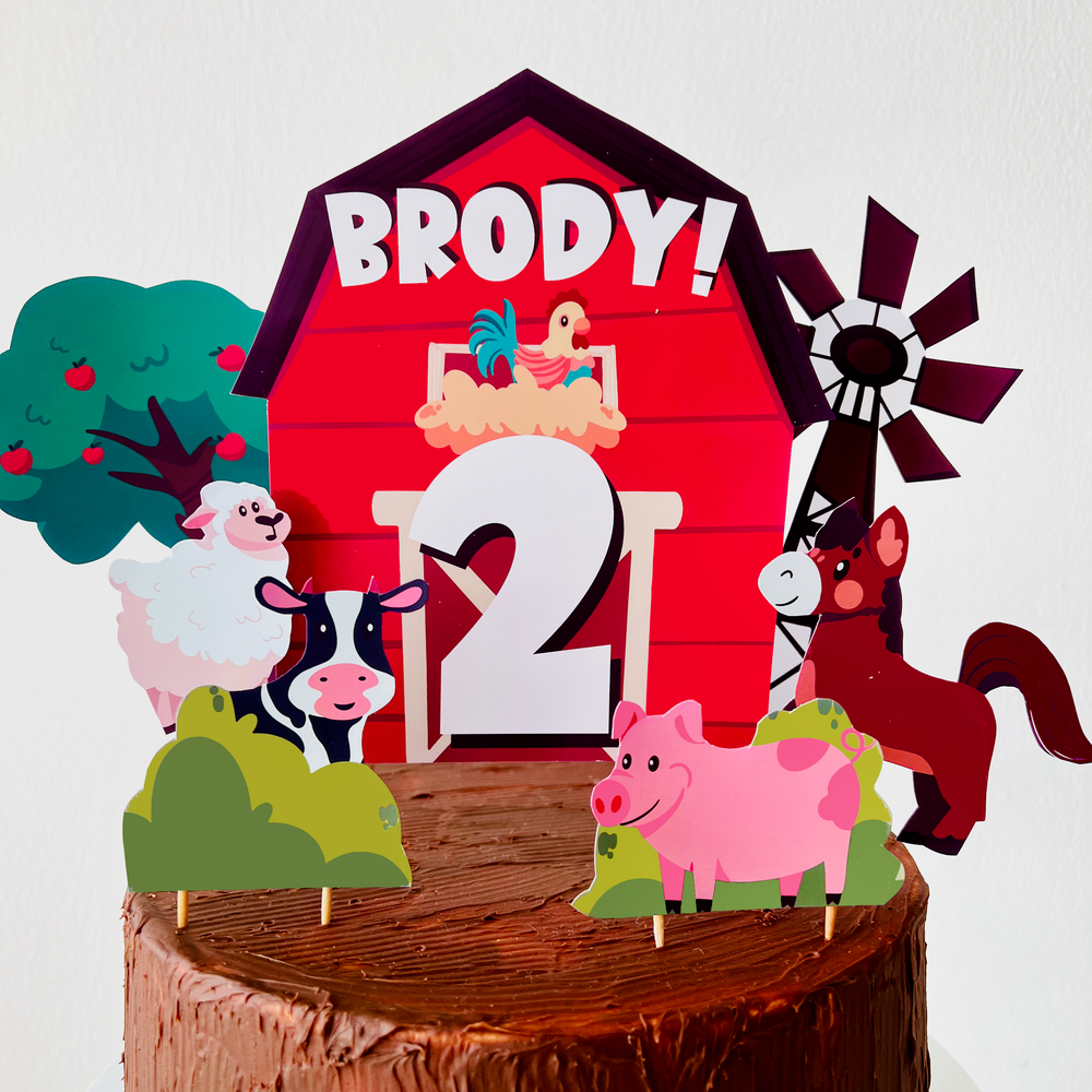 Animal Farm Cake Topper