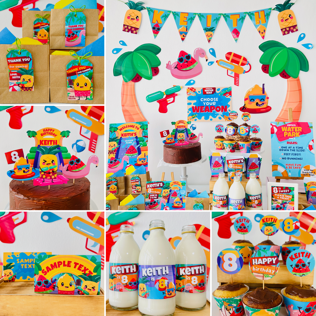 Water Park Party Decorations Kit