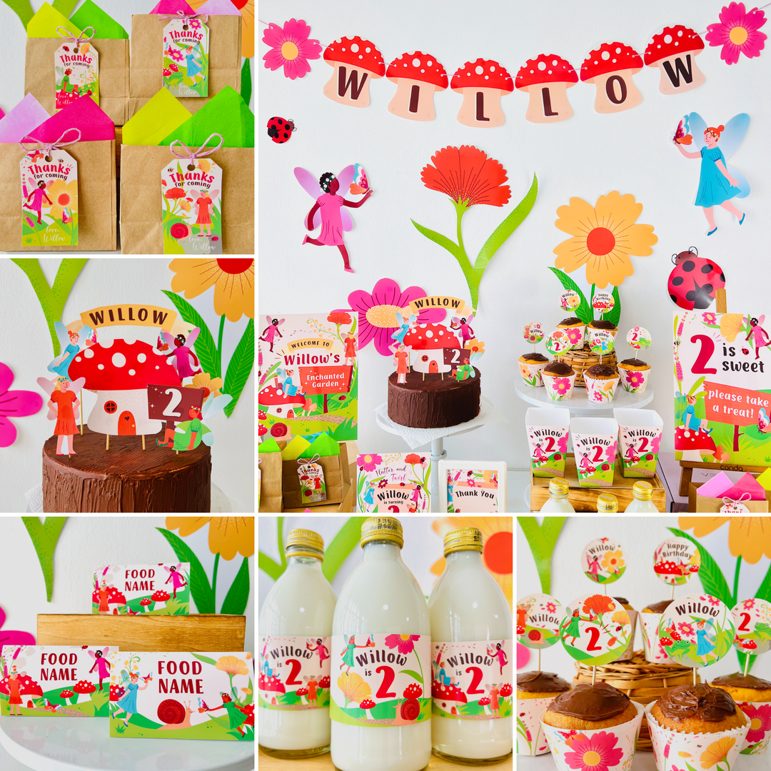 Fairy Garden Party Decorations Kit