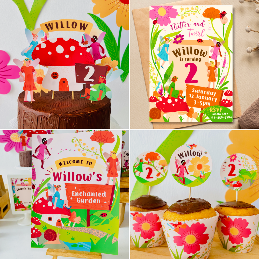 Fairy Garden Party Decorations Kit