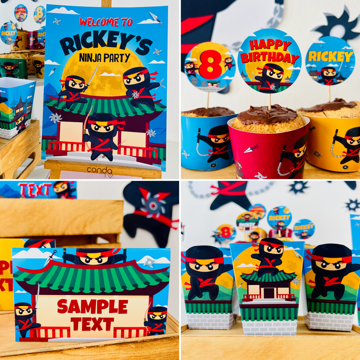 Ninja Party Decorations Kit