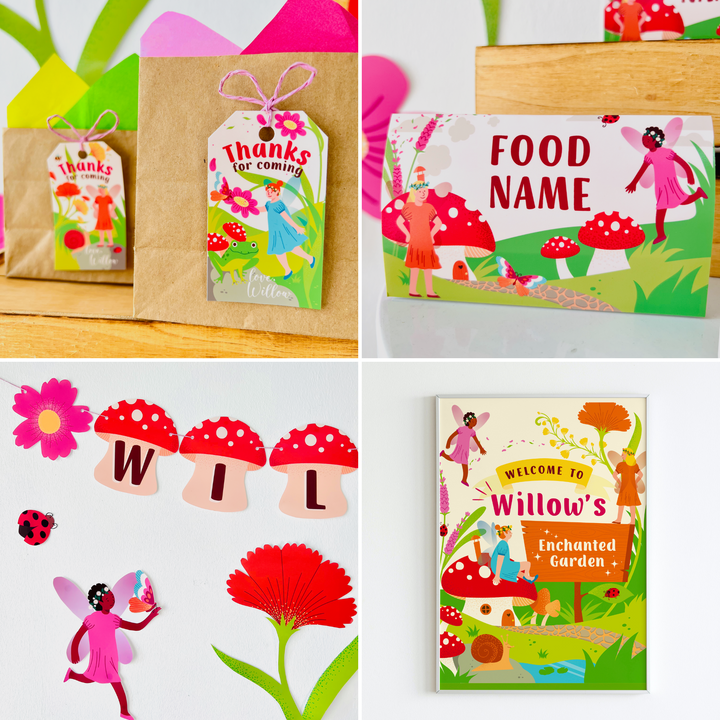 Fairy Garden Party Decorations Kit
