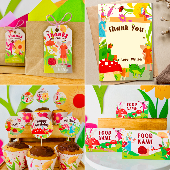 Fairy Garden Party Decorations Kit
