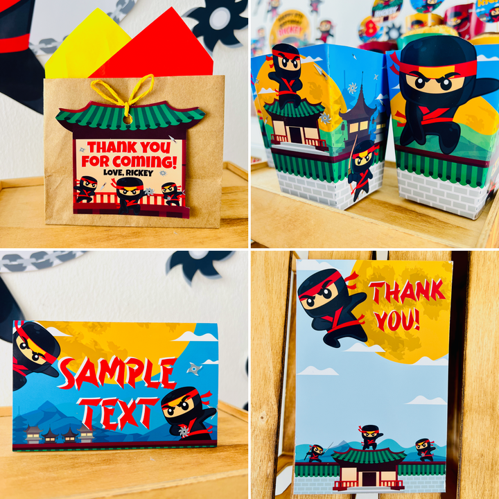Ninja Party Decorations Kit