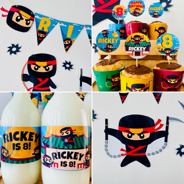 Ninja Party Decorations Kit