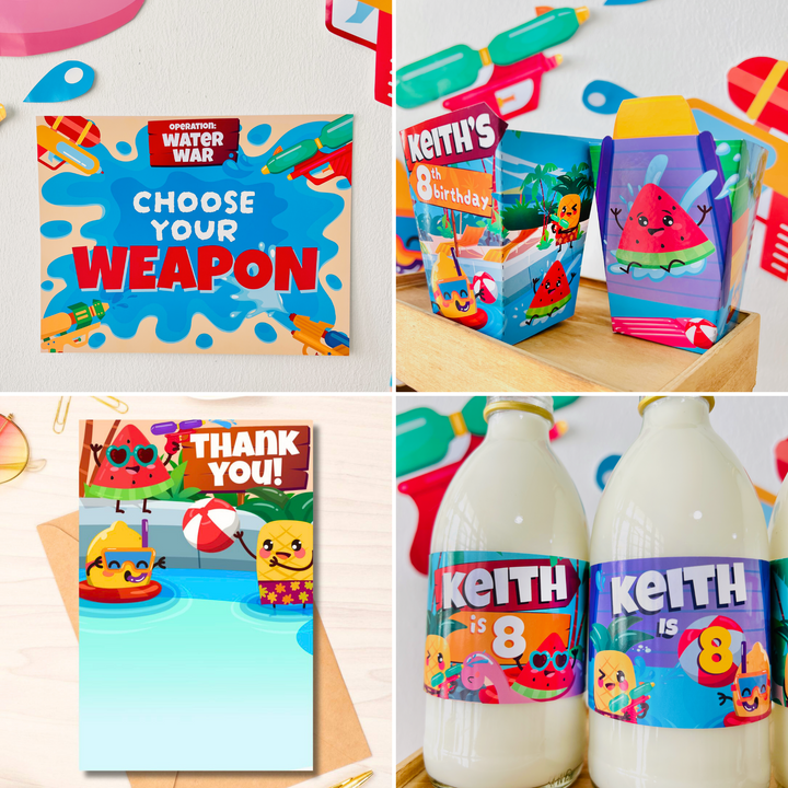 Water Park Party Decorations Kit