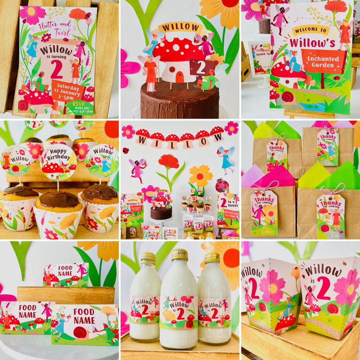 Fairy Garden Party Decorations Kit