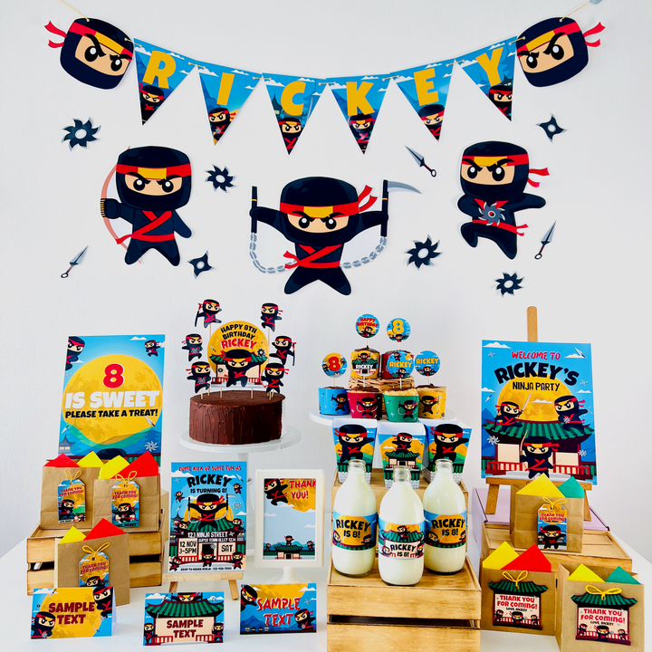 Ninja Party Decorations Kit