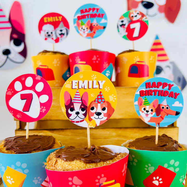 Puppy Dogs Cupcake Toppers