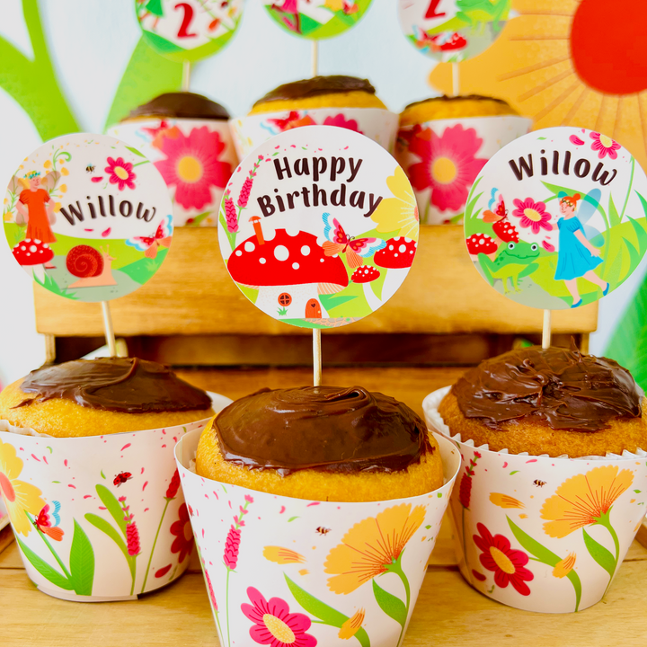 Fairy Garden Cupcake Toppers