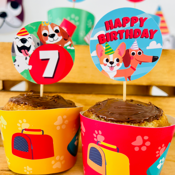 Puppy Dogs Cupcake Toppers