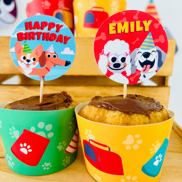 Puppy Dogs Cupcake Toppers