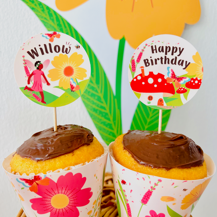 Fairy Garden Cupcake Toppers